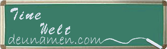 Tine Welt Visitenkarte